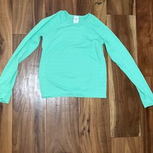 Mint Green Athleta power up shimmer top